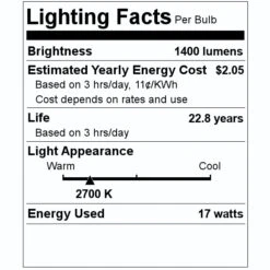 LongStar LED Reflector Flood Retrofit (02156) 7 LongStar LED Reflector Flood Retrofit (02156) -LED Glow Shop 02156 Lighting Facts Labelmd
