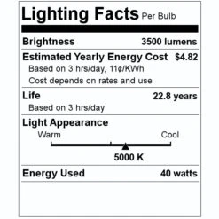Light Efficient Design LED Reflector Flood Retrofit (05591) 7 Light Efficient Design LED Reflector Flood Retrofit (05591) -LED Glow Shop 05591 Lighting Facts Labelmd
