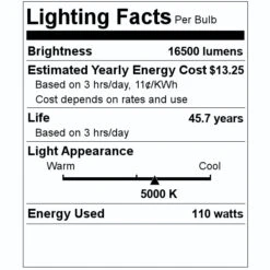Keystone LED Light Bulb (12361) -LED Glow Shop 12361 Lighting Facts Labelmd