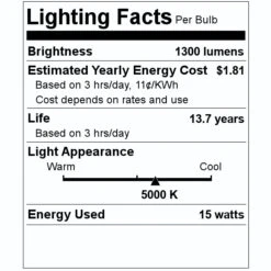 Keystone LED Reflector Flood Retrofit (12707) 7 Keystone LED Reflector Flood Retrofit (12707) -LED Glow Shop 12707 Lighting Facts Labelmd