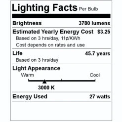 Sylvania LED HID Light Bulb (41024) 7 Sylvania LED HID Light Bulb (41024) -LED Glow Shop 41024 Lighting Facts Labelmd