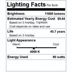 GE LED Corn Light Bulb (43258) 7 GE LED Corn Light Bulb (43258) -LED Glow Shop 43258 Lighting Facts Labelmd