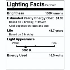 Nuvo LED Ceiling Light Fixture (68218) -LED Glow Shop 68218 Lighting Facts Labelmd
